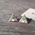 Cute plant stud earrings