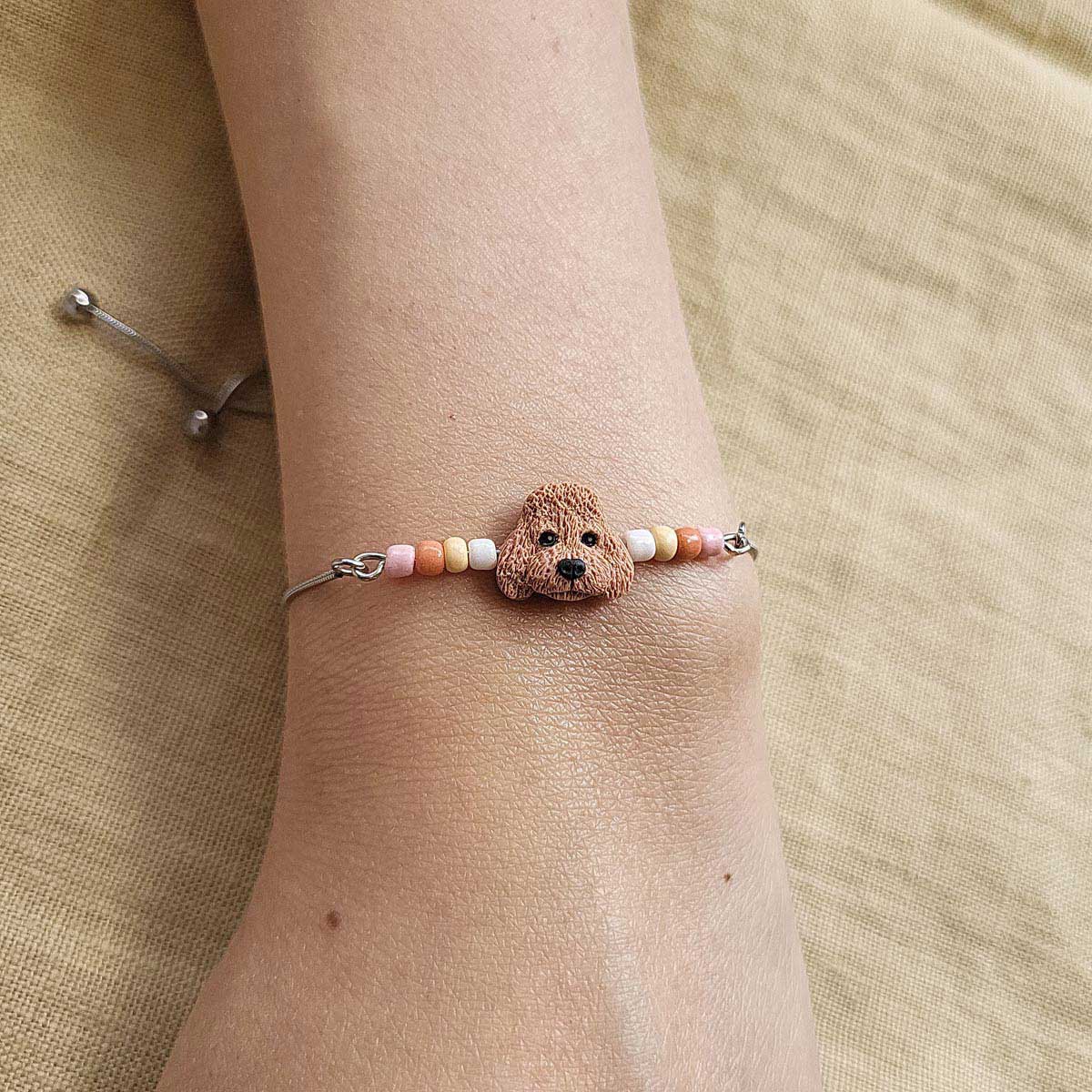 Cute handmade Poodle bracelet - Rankų darbo apyrankė su pudeliu