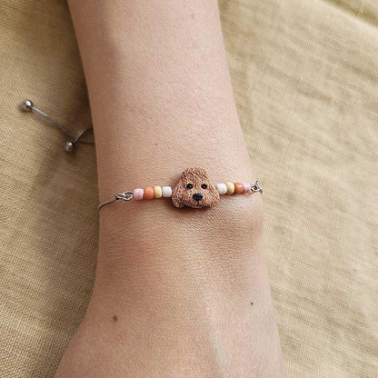 Cute handmade Poodle bracelet - Rankų darbo apyrankė su pudeliu