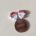 Santa stud earrings