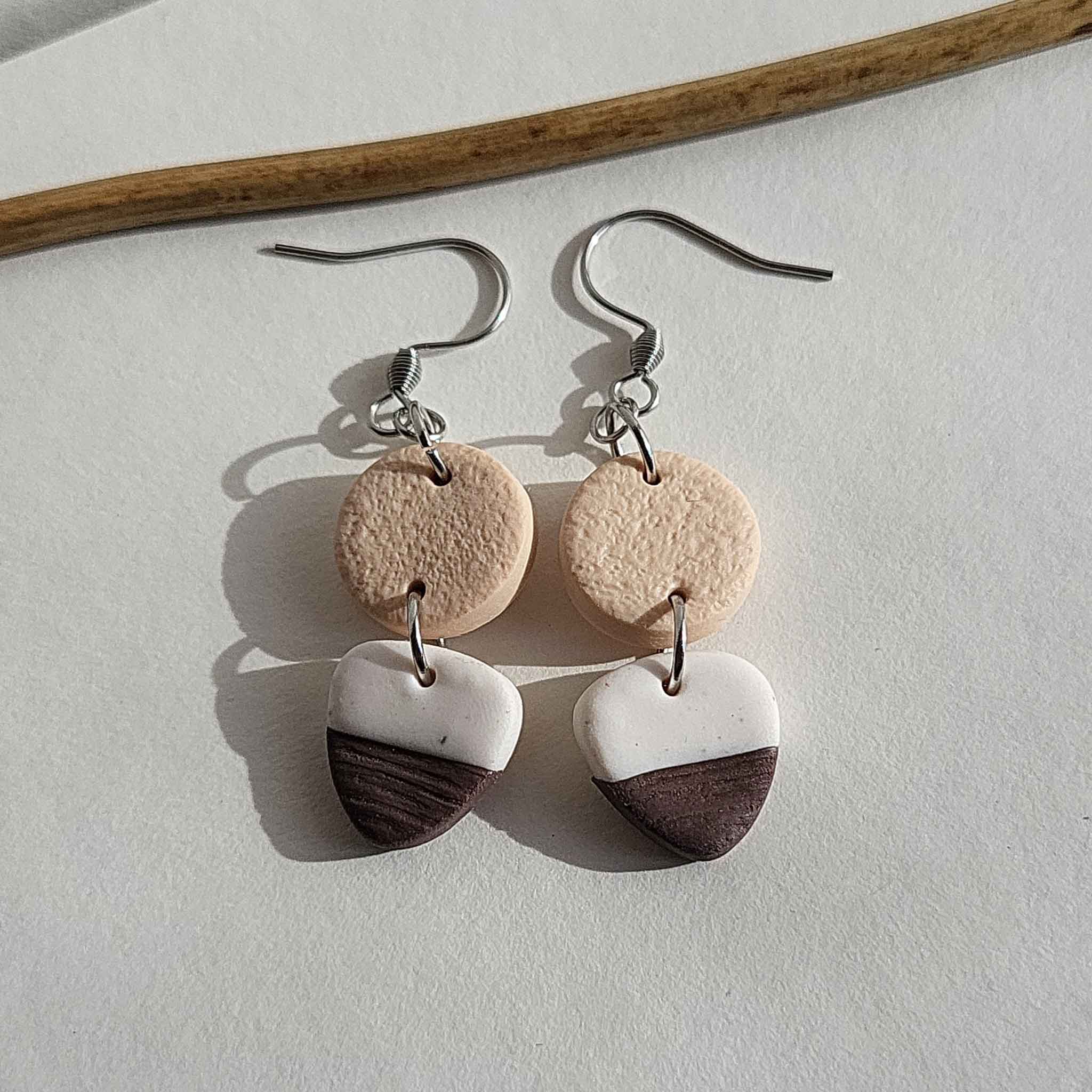 Statement earrings, polymer clay earrings