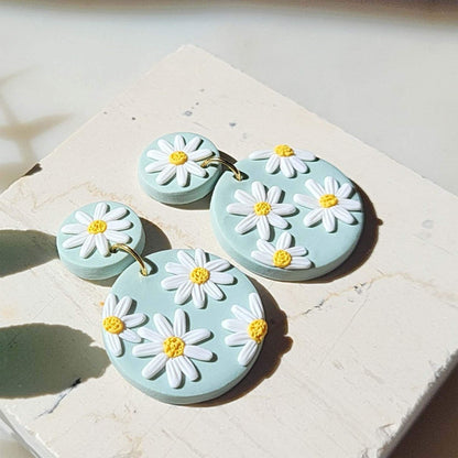 Cute spring floral earrings