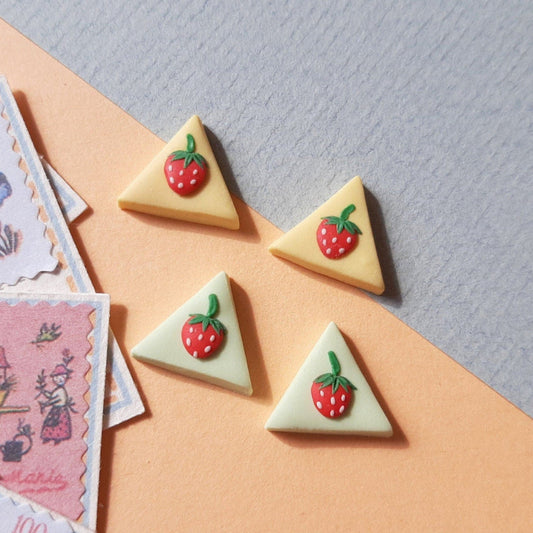 Strawberry stud earrings