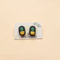 Handmade cactus clay earrings