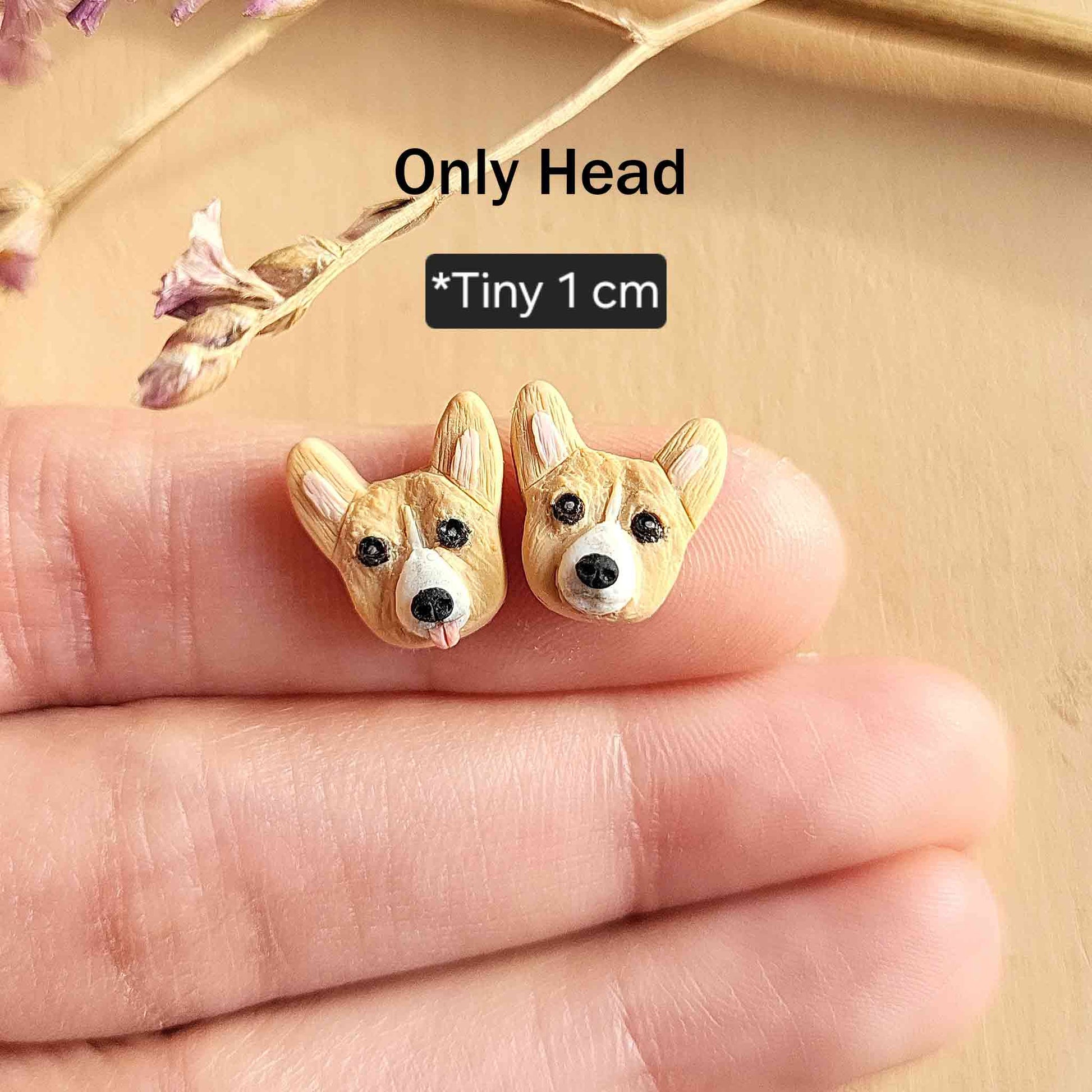 Cute custom Corgi dog earrings