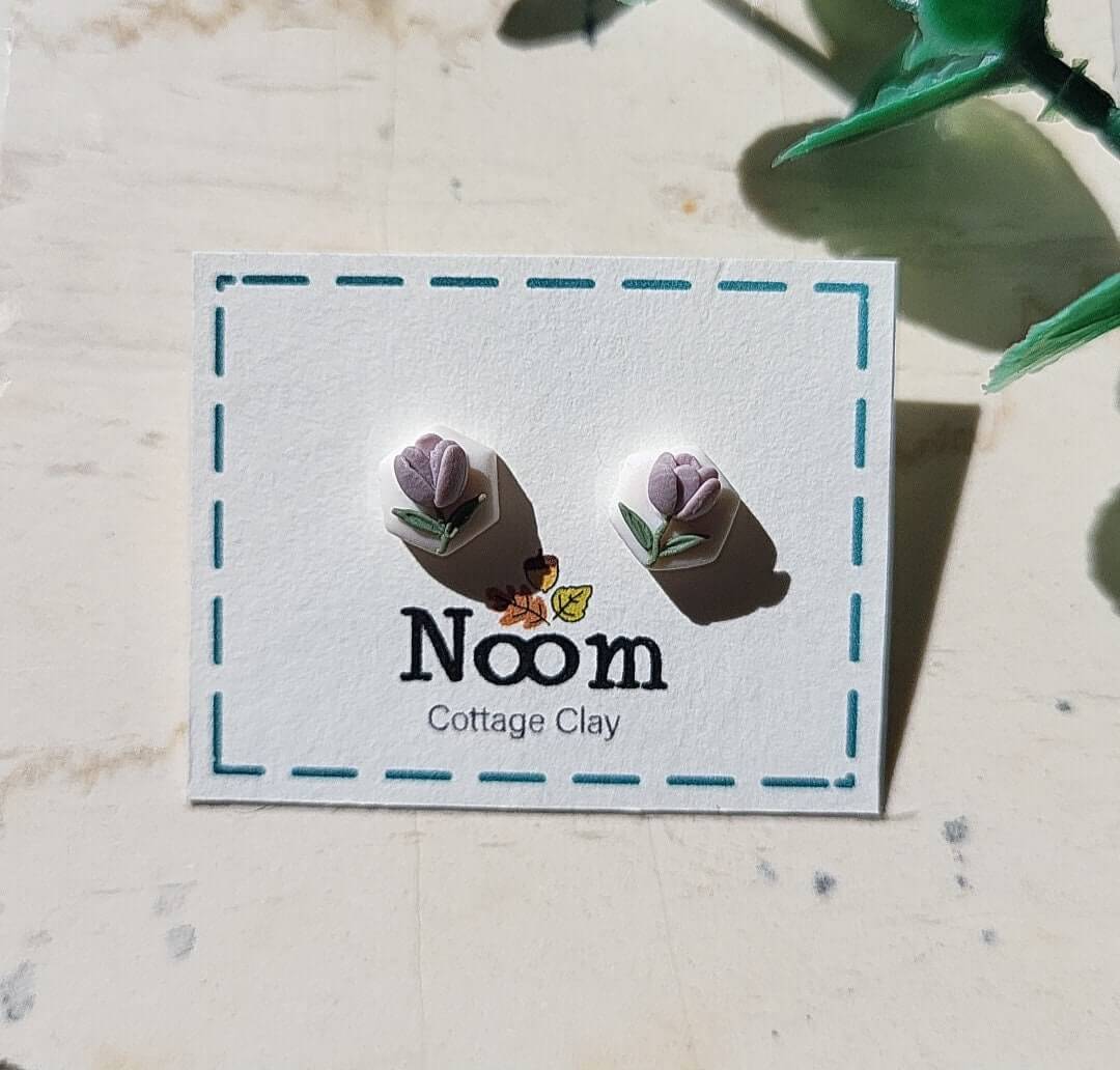 Small floral studs