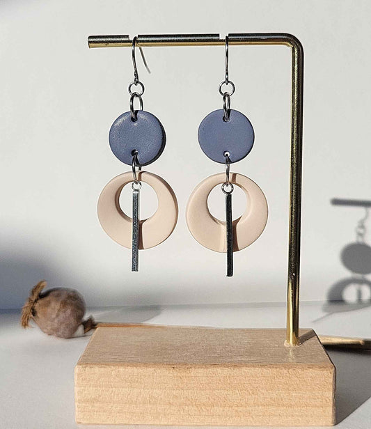 Trendy polymer clay earrings dangle