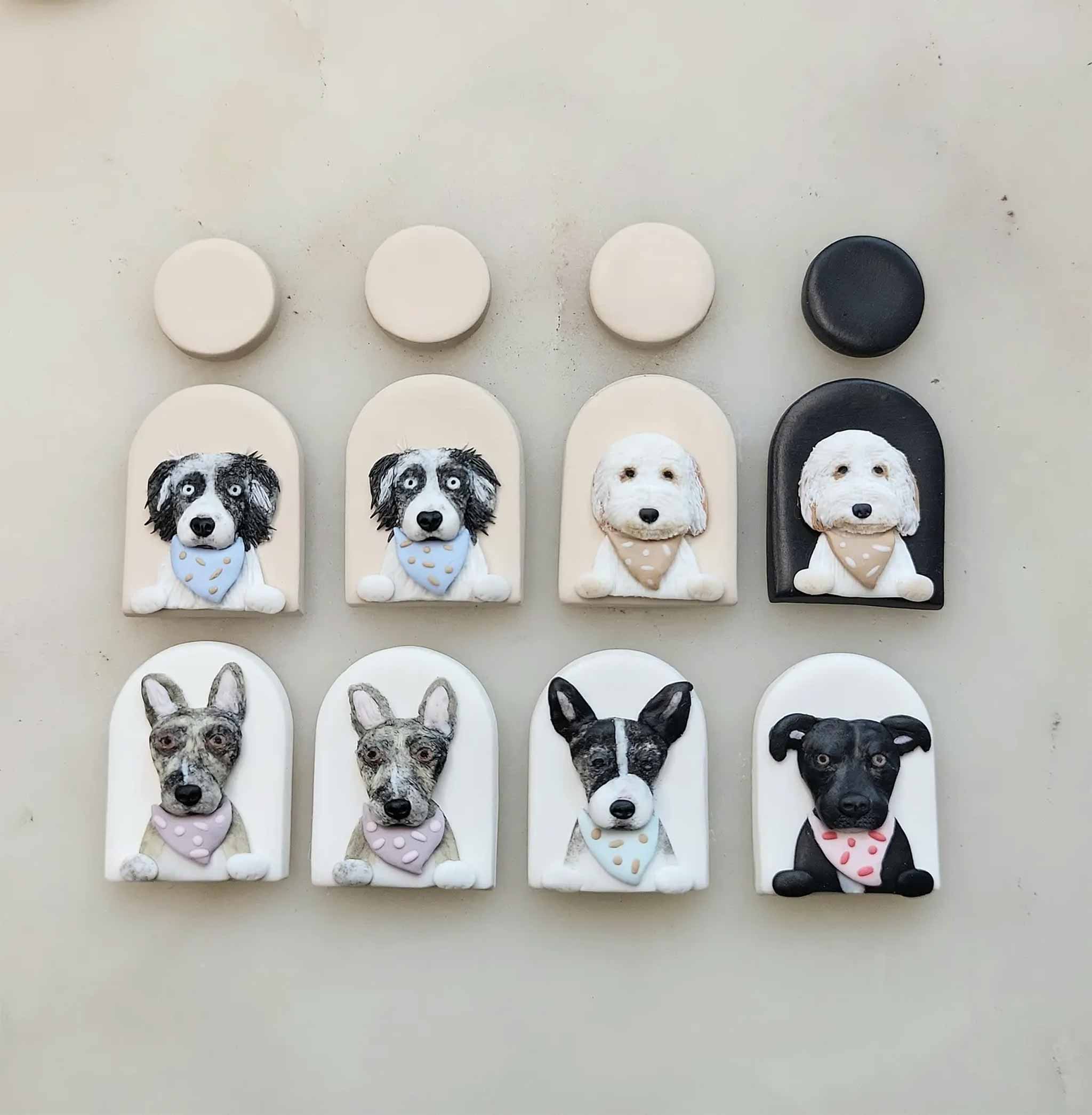 Handcrafted custom dog earrings, cute gifts for dog owners