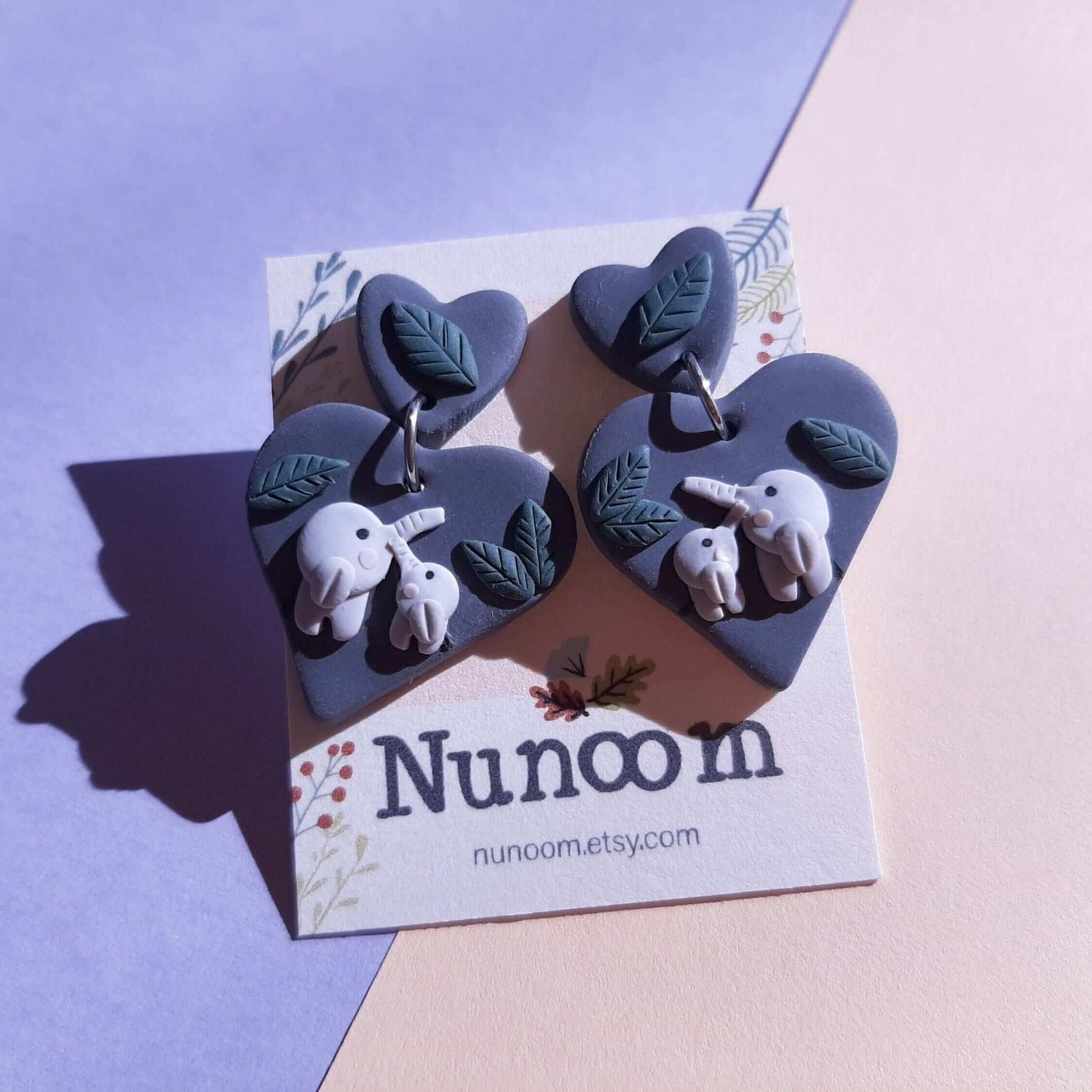 Handmade elephant jewelry gift for her