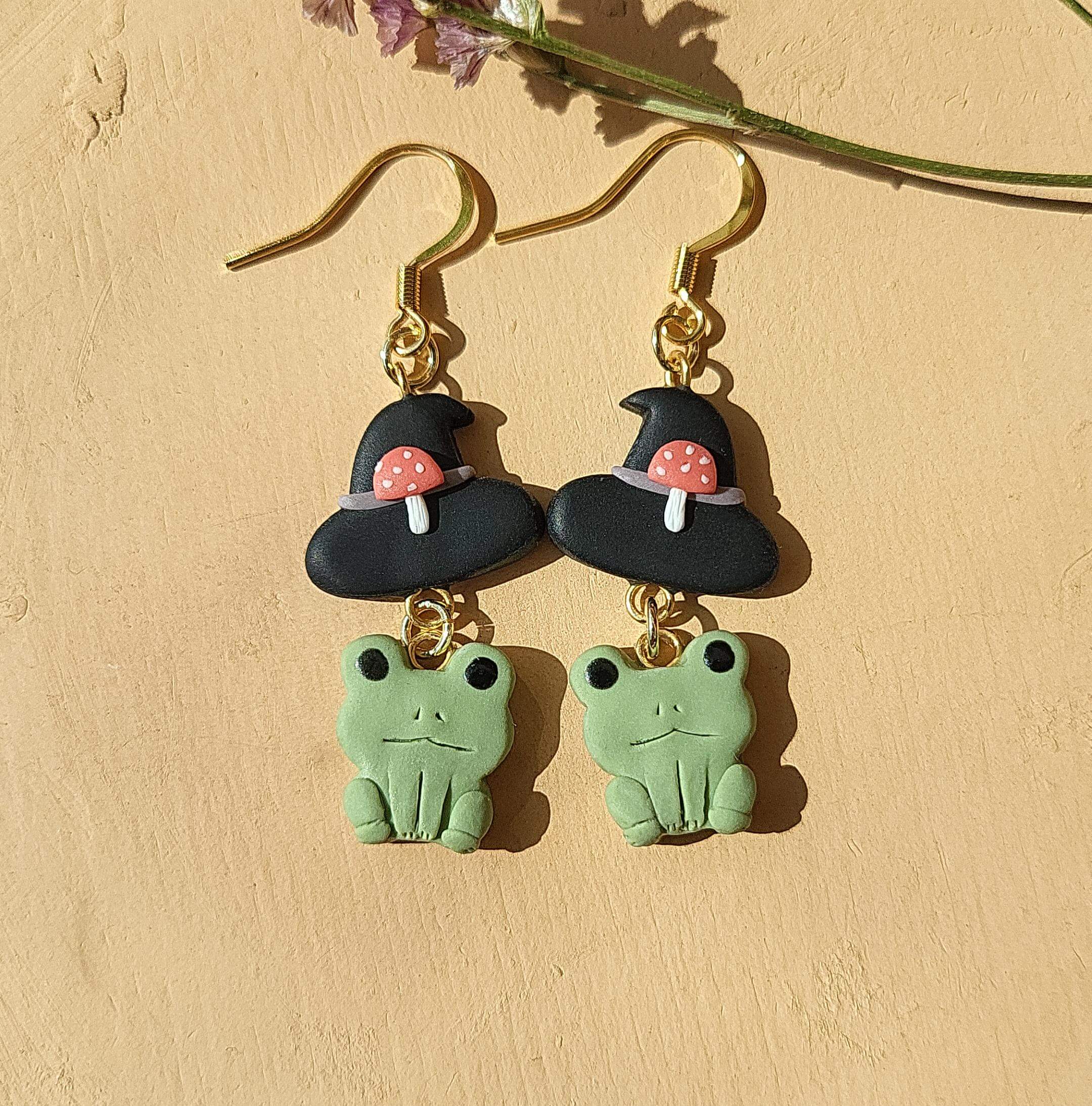 Unique whimsical frog jewellery