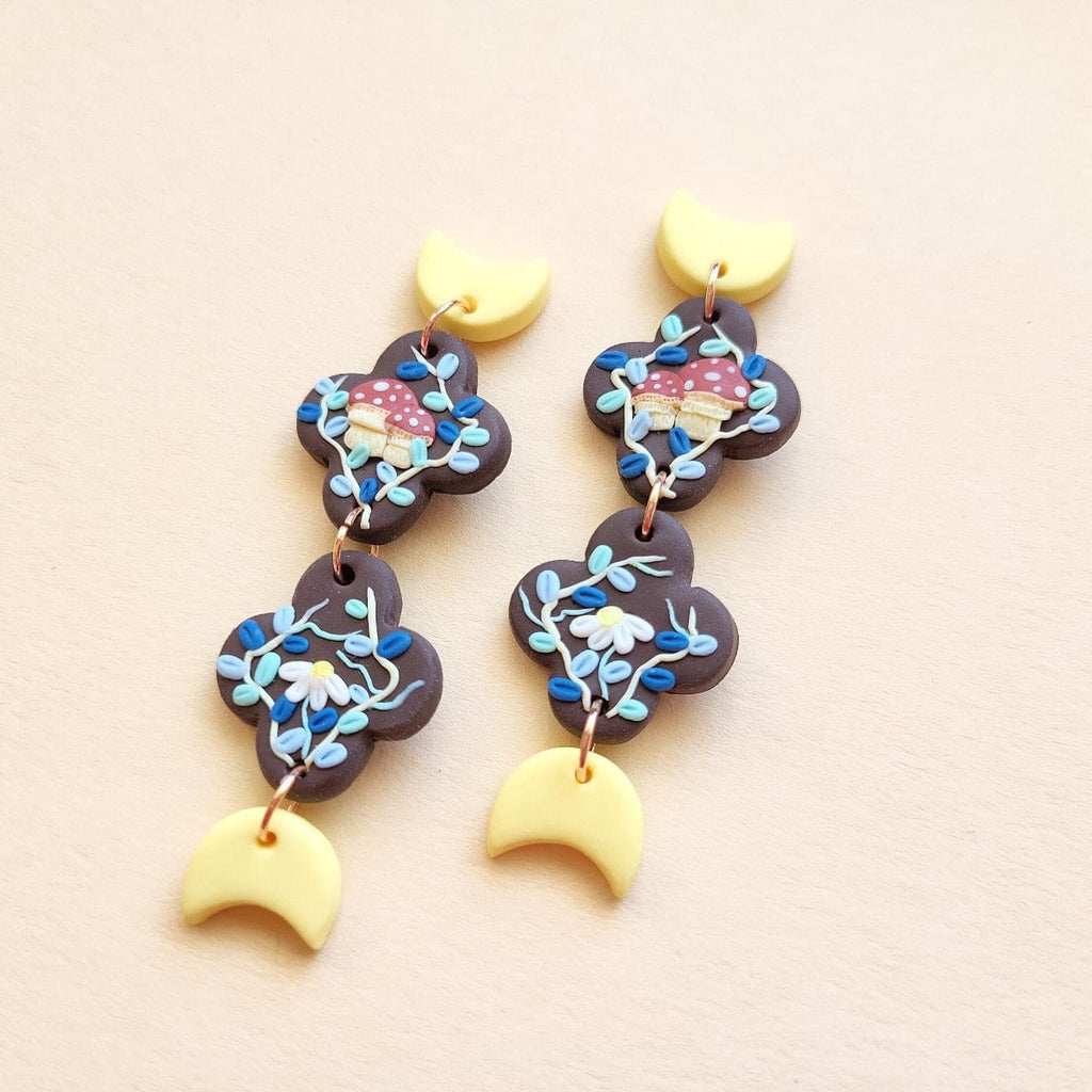 Whimsical fairy forest earrings