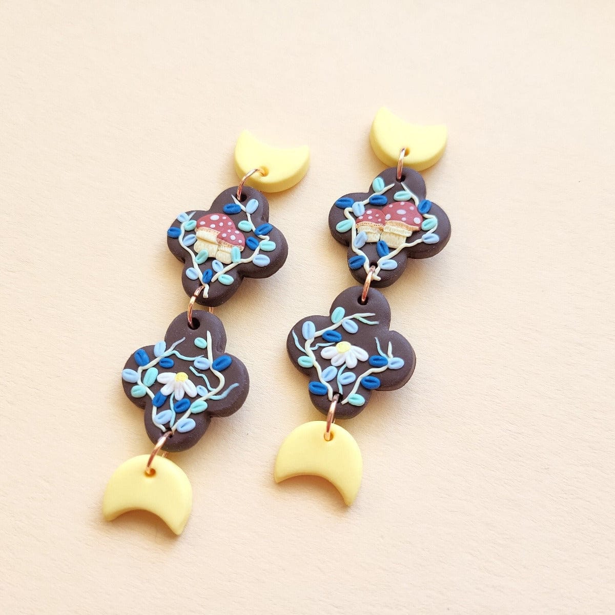 Whimsical fairy forest earrings