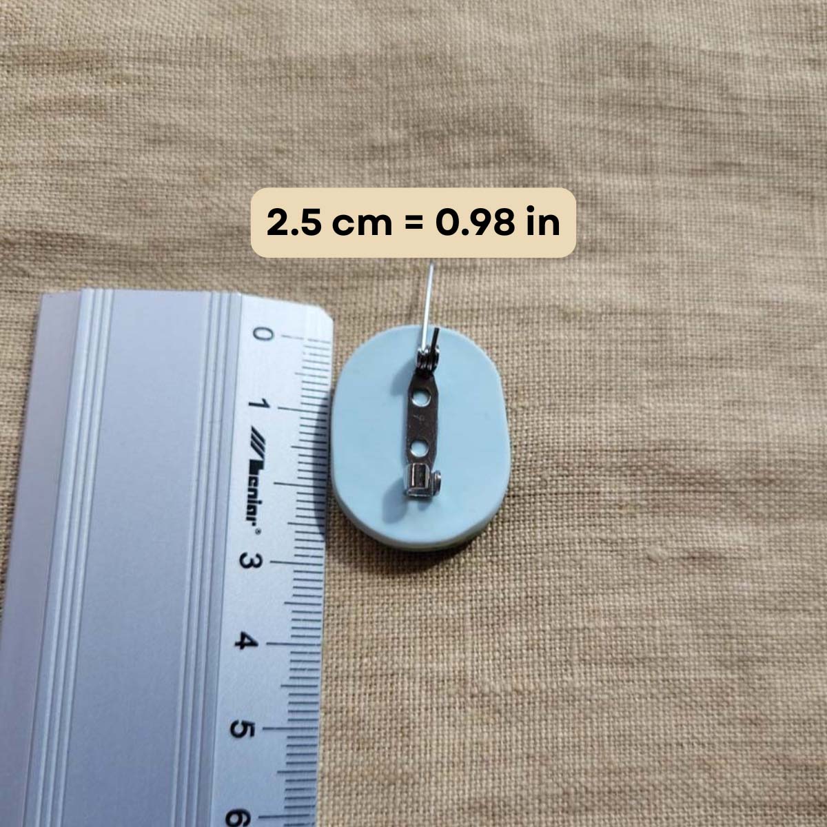 Handmade white strok bird pin - Rankų darbo segė su baltuoju gandru
